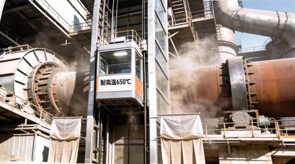 Лифт для печных хвостов цементного завода.2